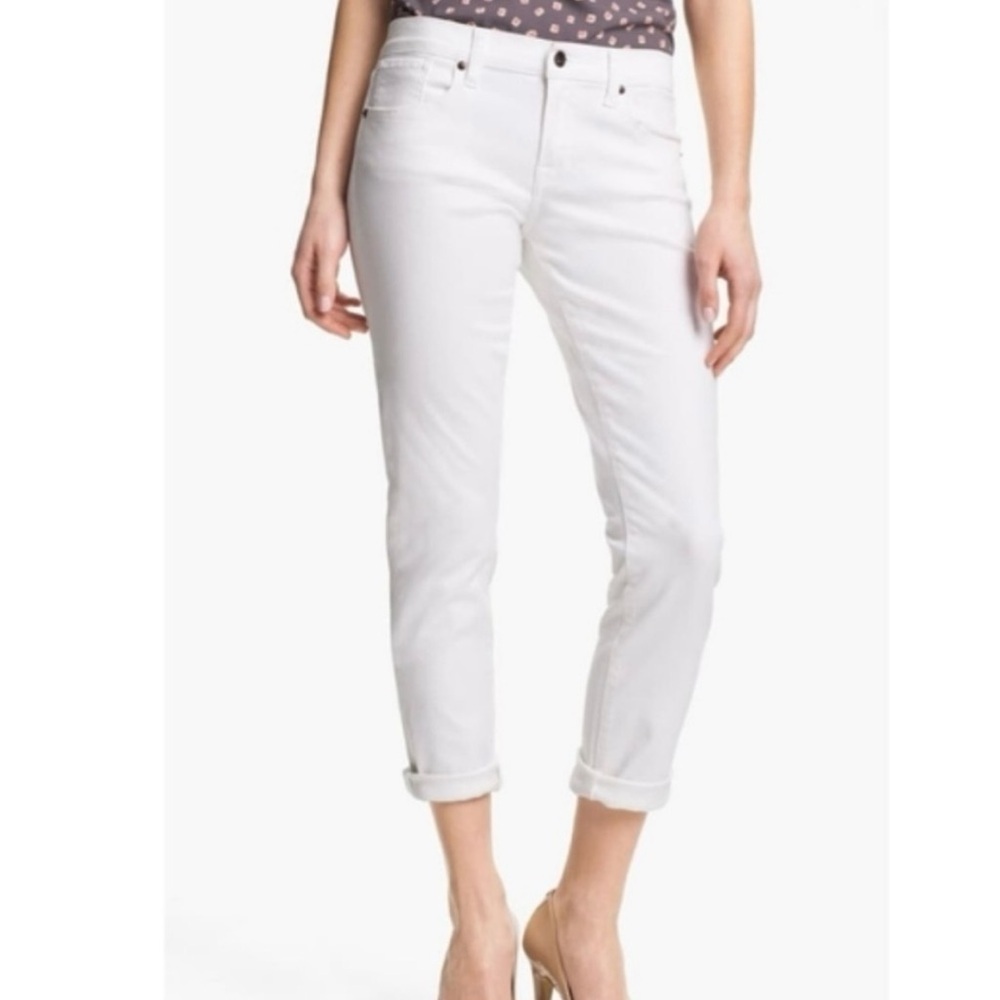 Lucky Brand Sienna Weekender Crop White Jeans Size 25 or 0